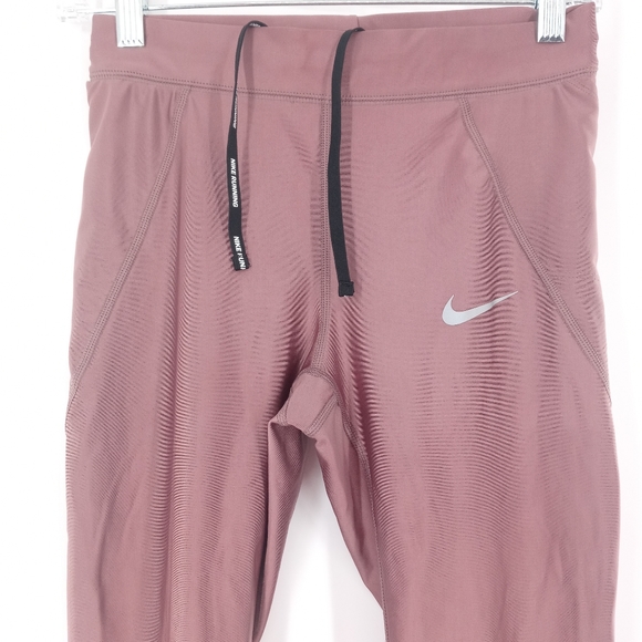 Nike Women's Power Speed 7/8 Tights Mauve Small - Picture 9 of 16